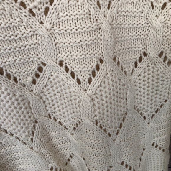J.J. Basics Ivory Knit Sweater Size S - Picture 4 of 6